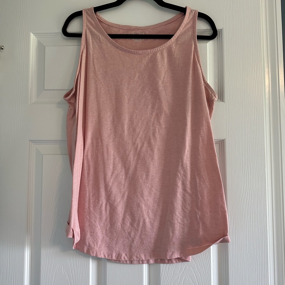 Lane Bryant Pink Sleeveless Relaxed Tank Top